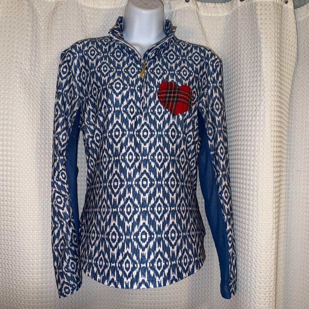 The American Outdoorsman for Women 1/4 Zip Long Sleeve Top UPF 50 ~ Size S